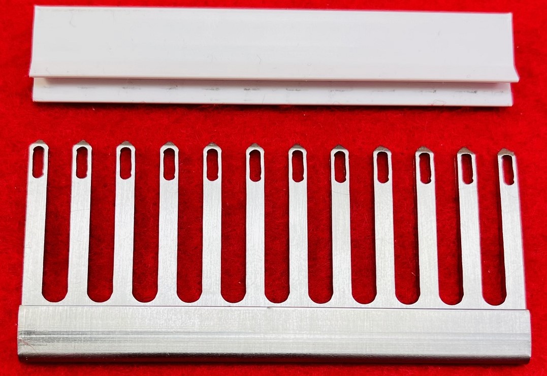 6.5mm 12 transfer comb for knitting machinedecker mid gauge